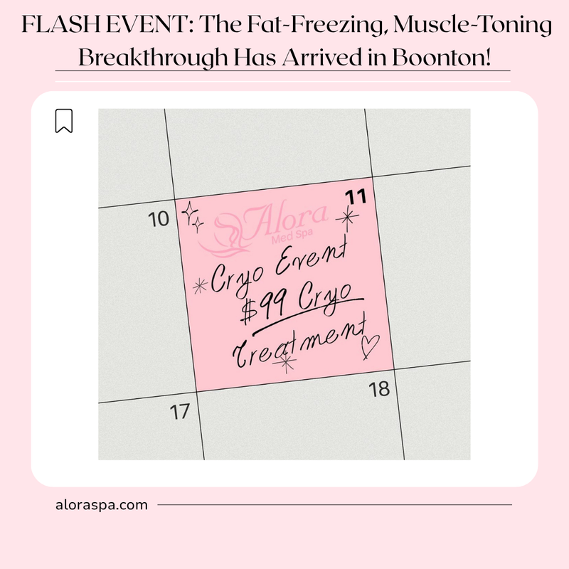 FLASH EVENT: The Fat-Freezing, Muscle-Toning Breakthrough Has Arrived in Boonton!